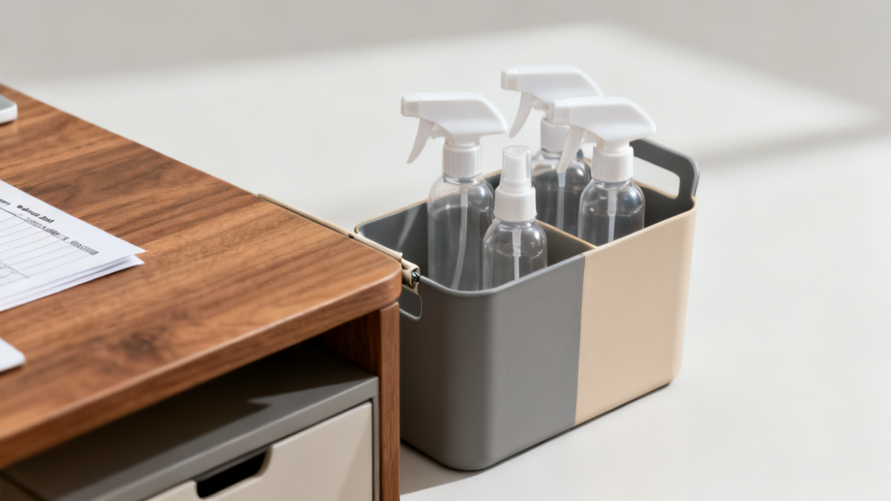 No-Scan Paper Filing: A Simple System for Household Documents — desk detail