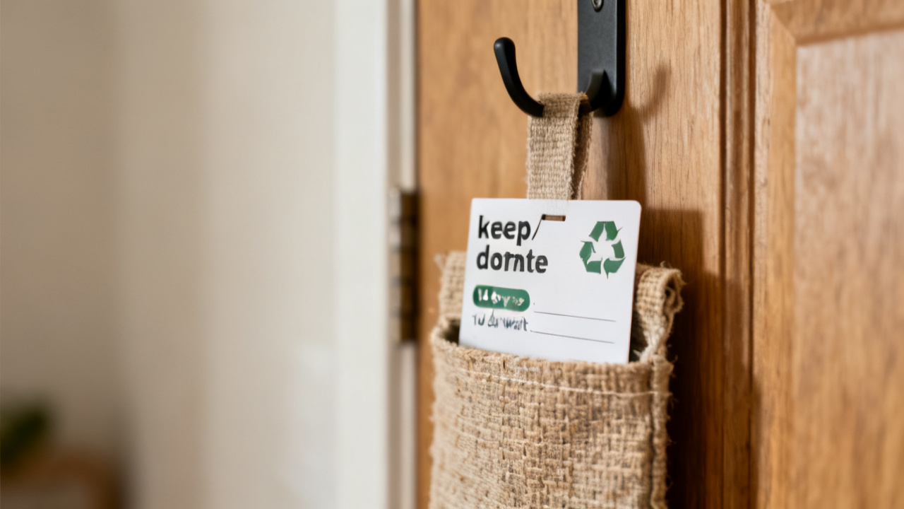 Declutter Without Rebuying: A Simple Keep/Donate/Recycle Checklist — desk detail