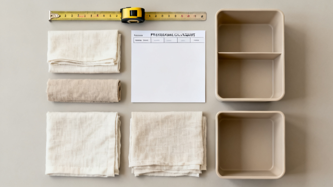Linen Closet Organization: How Many Linens to Keep and How to Fold Them — desk detail