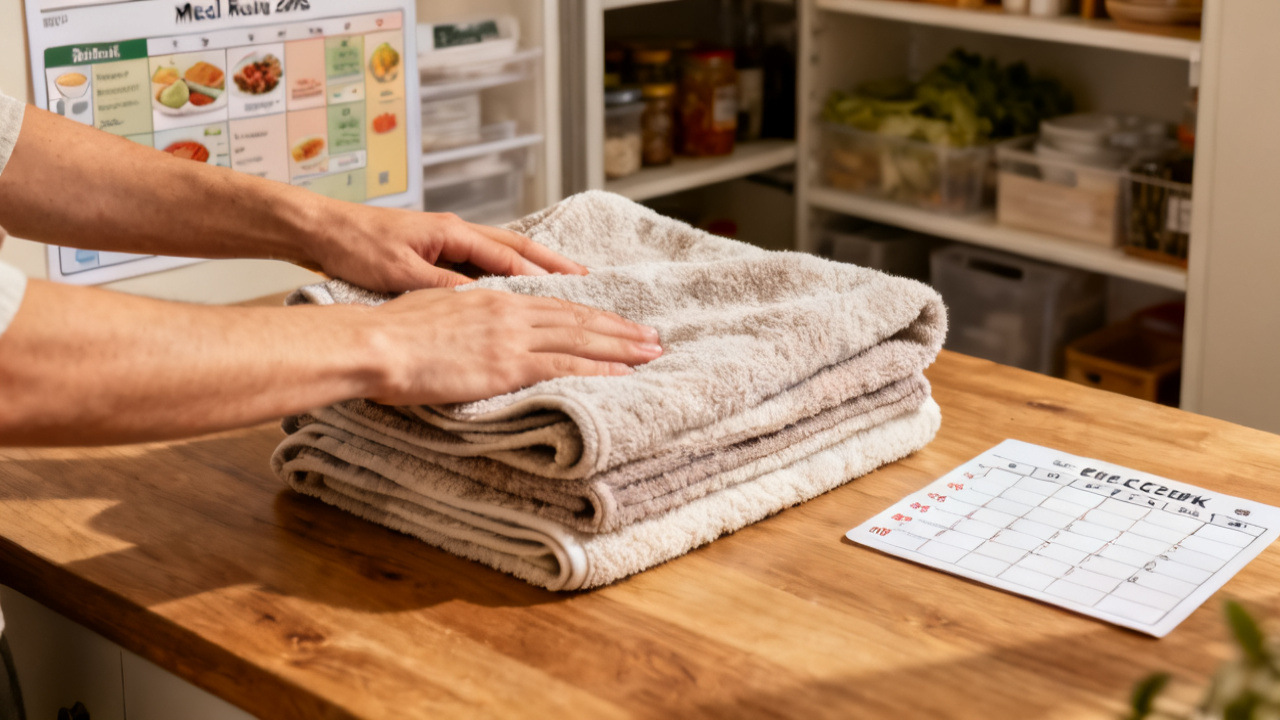 Pantry Zones by Meal Routine: Stop Food from Expiring Unused — desk detail