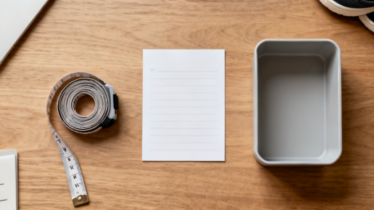 A Three-Pair Shoe Rotation That Fits a Narrow Landing — desk detail