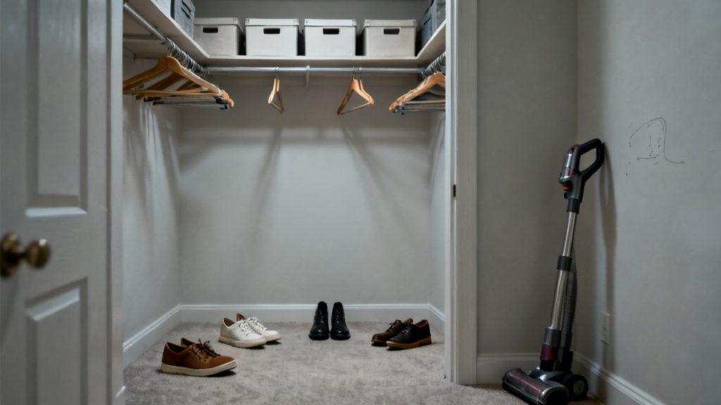 A Three-Pair Shoe Rotation That Fits a Narrow Landing — desk scene