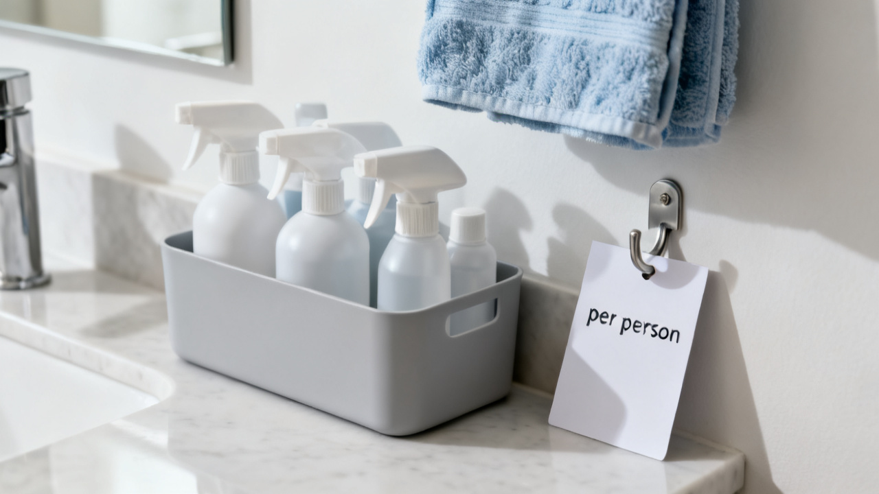 Bathroom Towel Hooks: Count Before You Buy Another Set — desk detail
