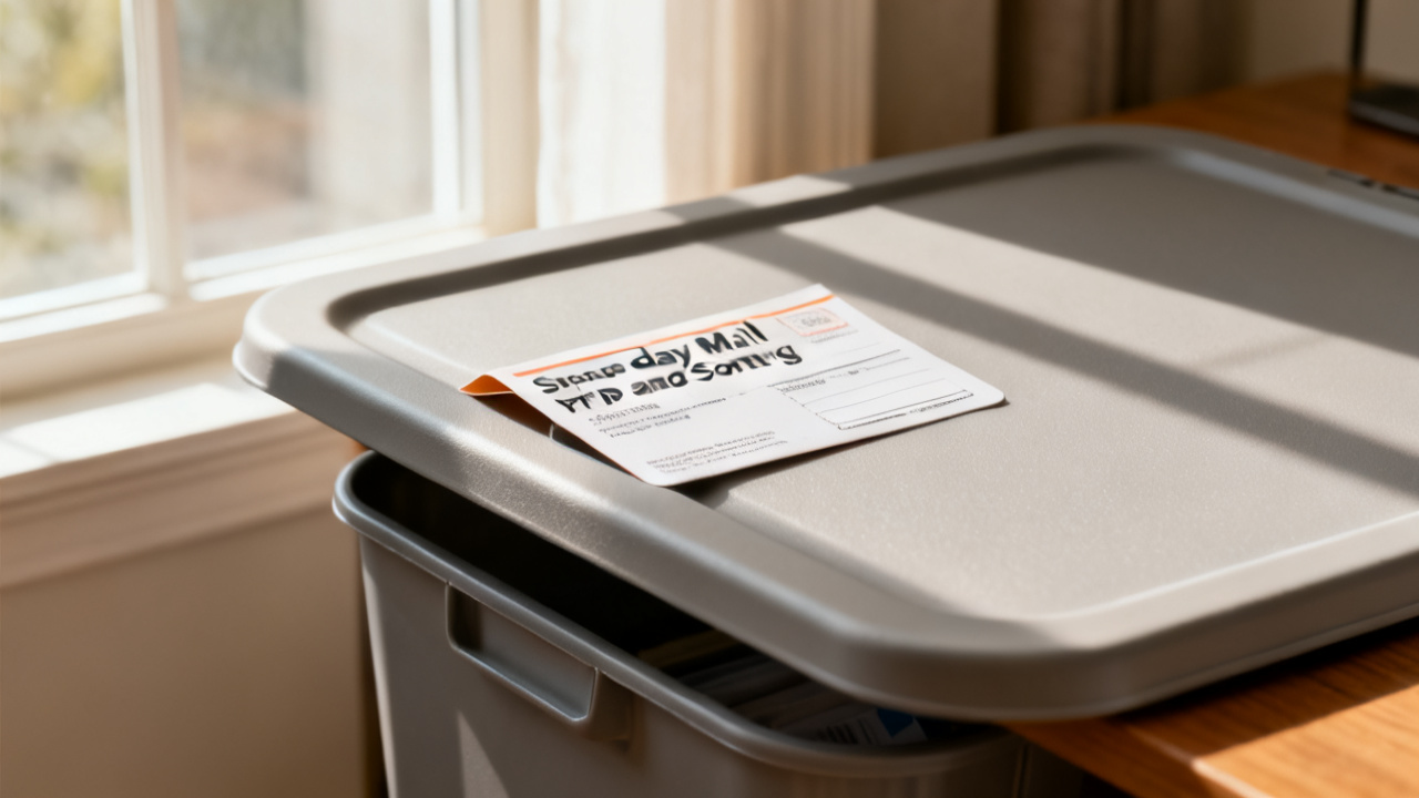 Rip-and-Sort Mail the Same Day It Hits the Counter — desk detail