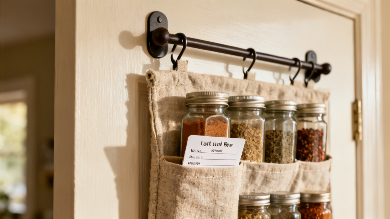Spice Jars by Last-Used, Not by Alphabet — desk detail