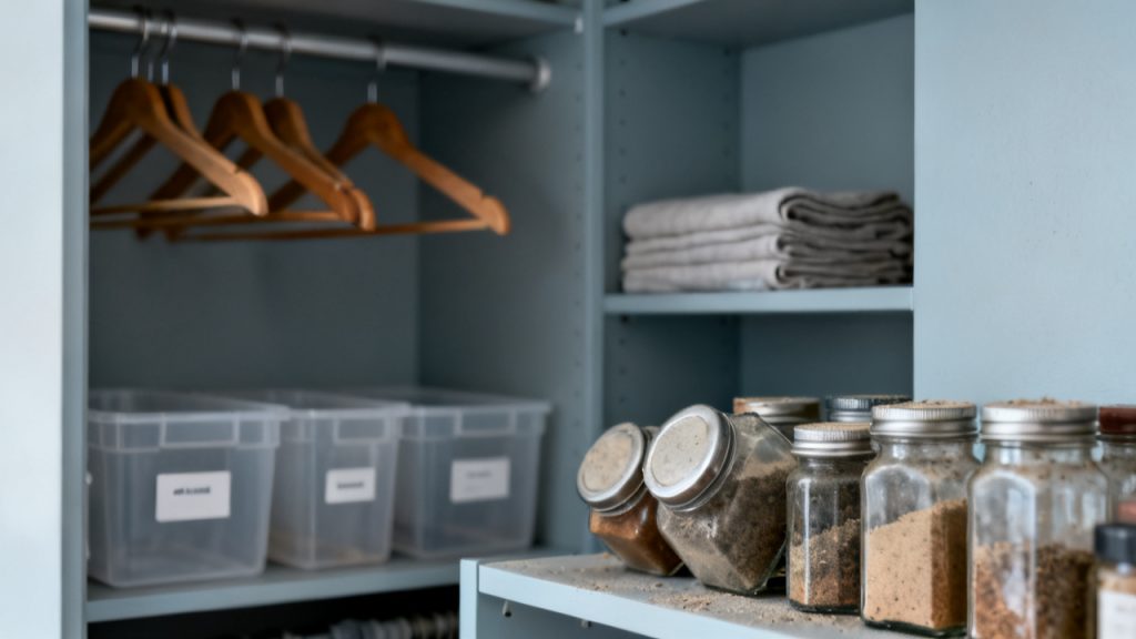 Spice Jars by Last-Used, Not by Alphabet — desk scene